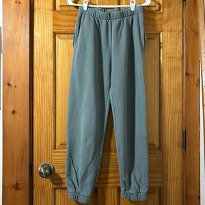 Brandy Melville sweatpants in dark teal.